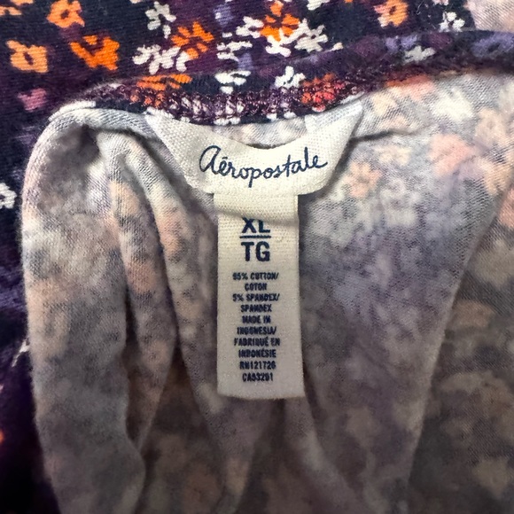 Aeropostale Floral Halter Crop Top XL - Picture 3 of 4